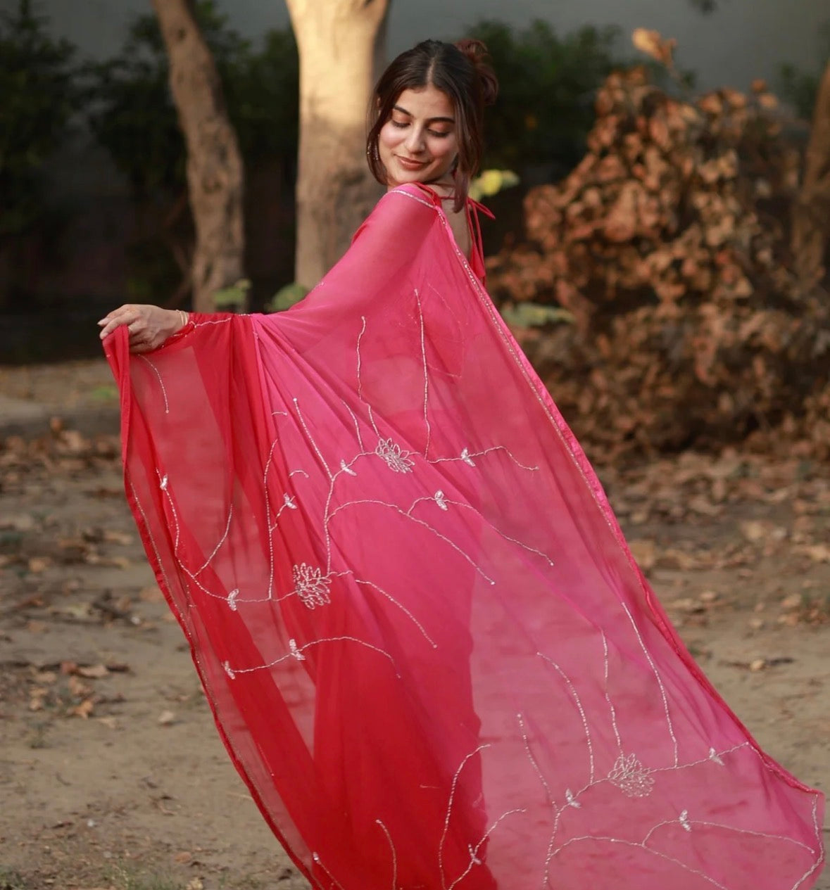 Rose Radiance Saree