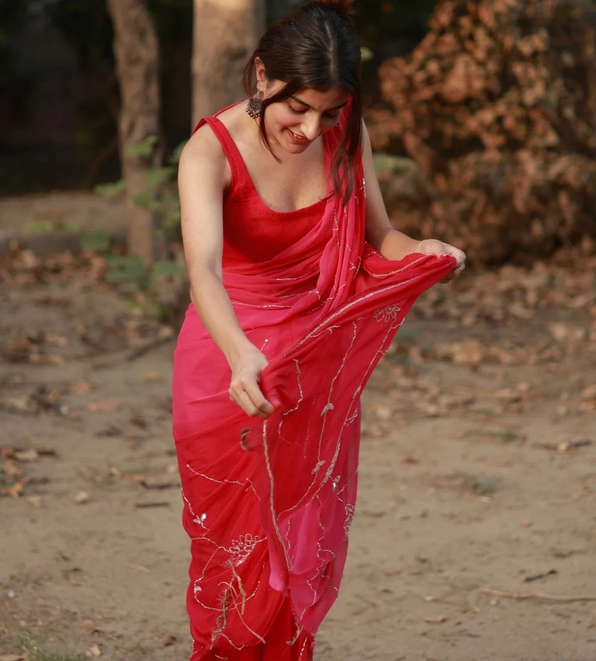Rose Radiance Saree
