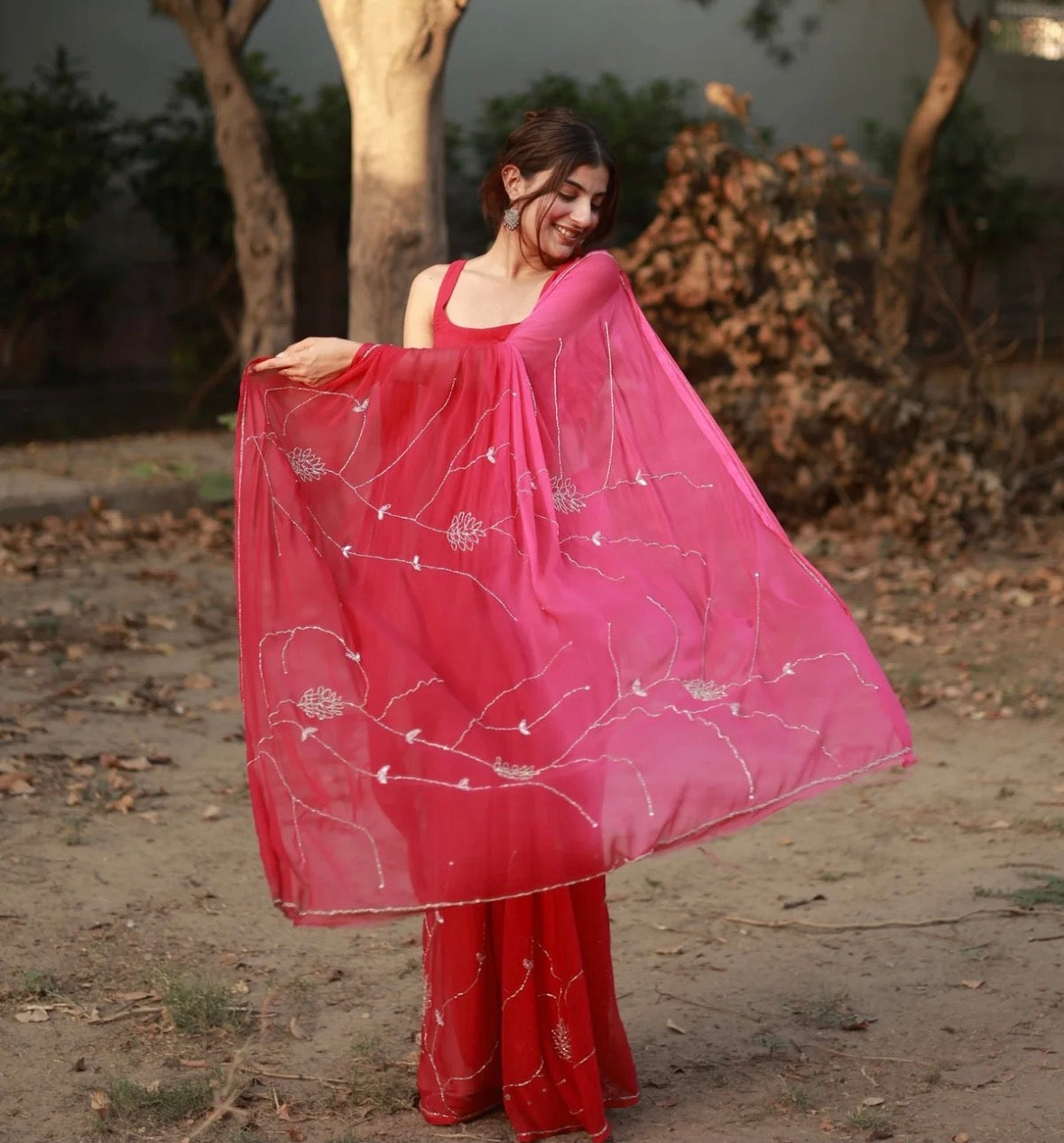 Rose Radiance Saree
