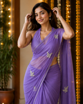 Lavender Bloom Saree