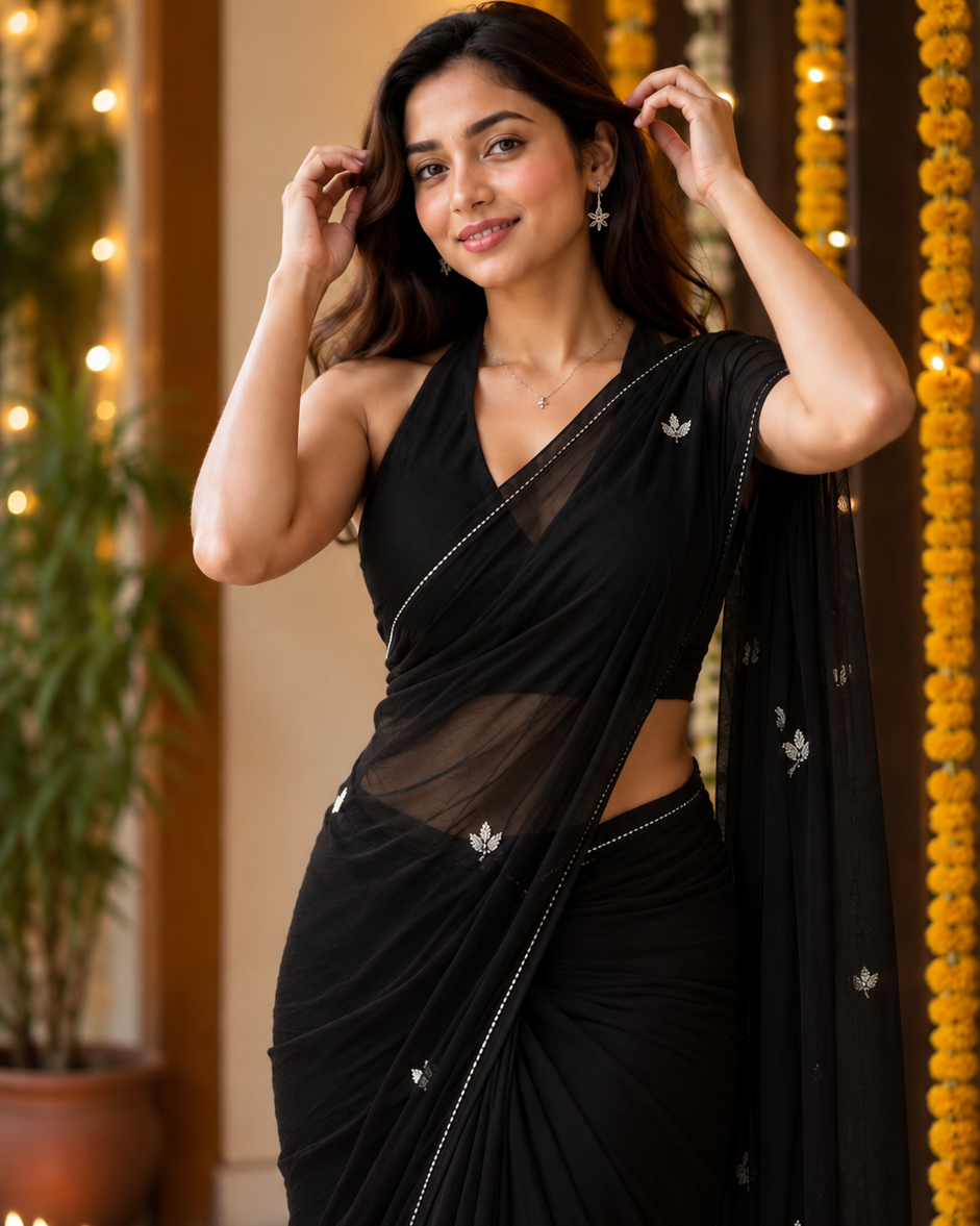Midnight Grace Saree