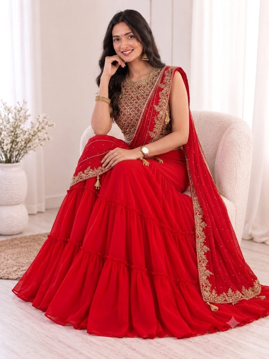 Suhag Draped Lehenga Saree
