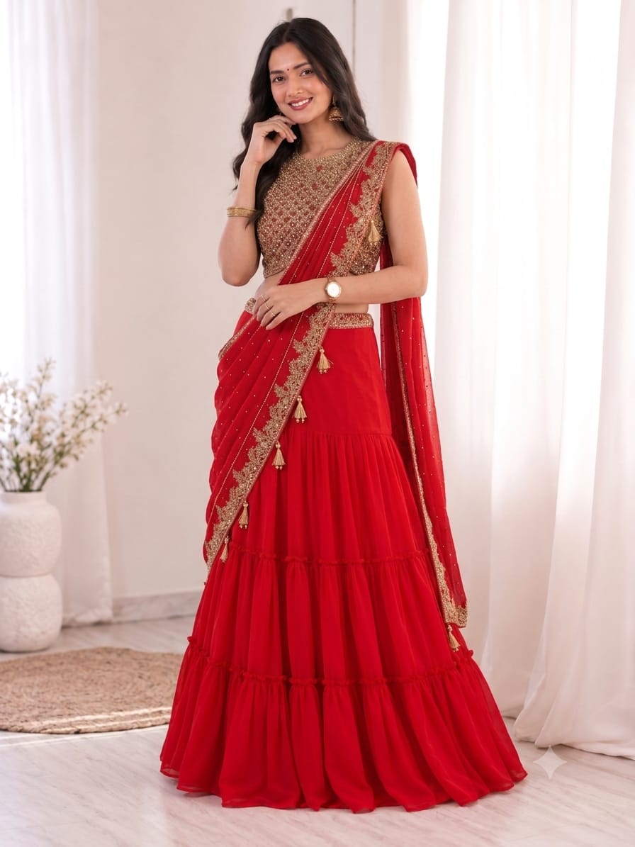 Suhag Draped Lehenga Saree
